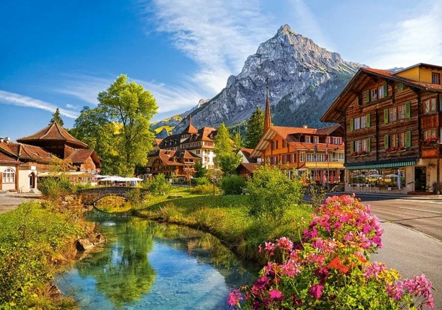 CASTORLAND Puzzle Kandersteg, Schweiz 500 Teile
