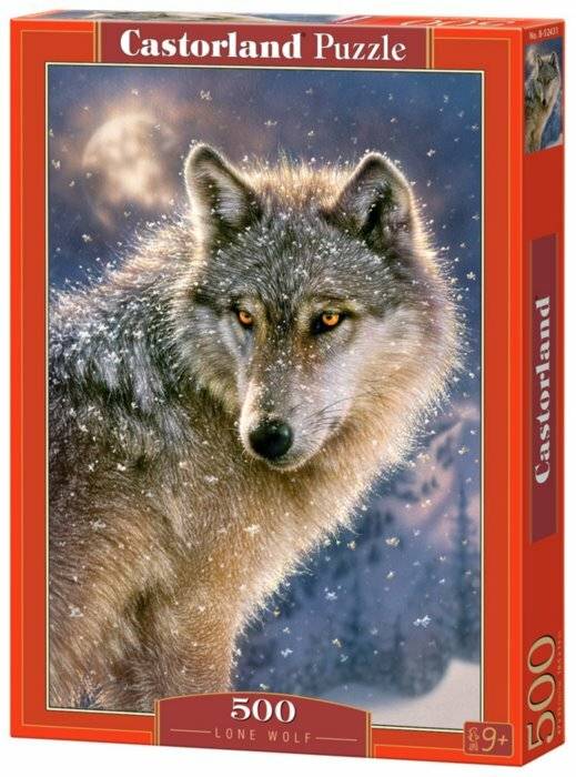 CASTORLAND Einsamer Wolf Puzzle 500 Teile