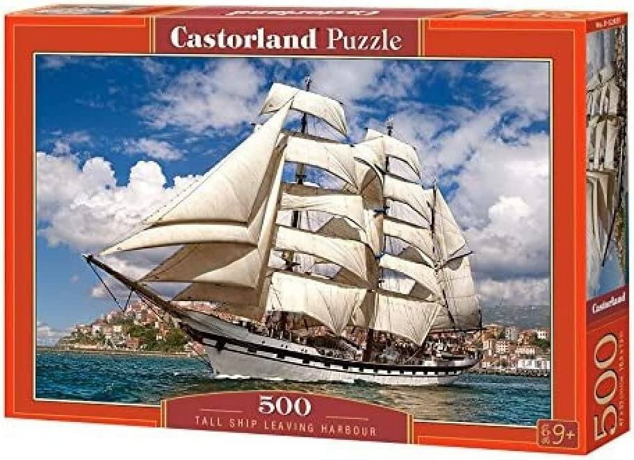 CASTORLAND Segelschiff verlässt den Hafen Puzzle 500 Teile