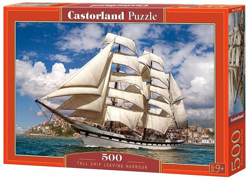 CASTORLAND Segelschiff verlässt den Hafen Puzzle 500 Teile