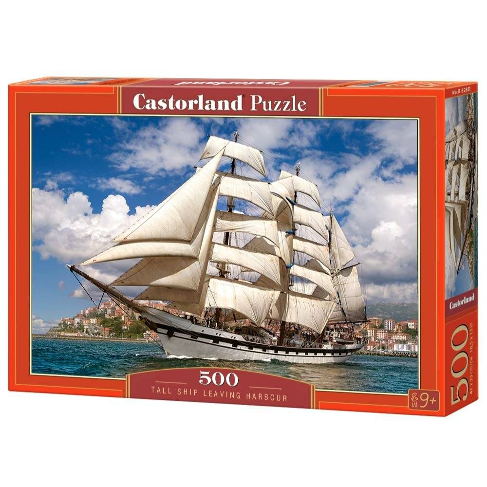 CASTORLAND Segelschiff verlässt den Hafen Puzzle 500 Teile