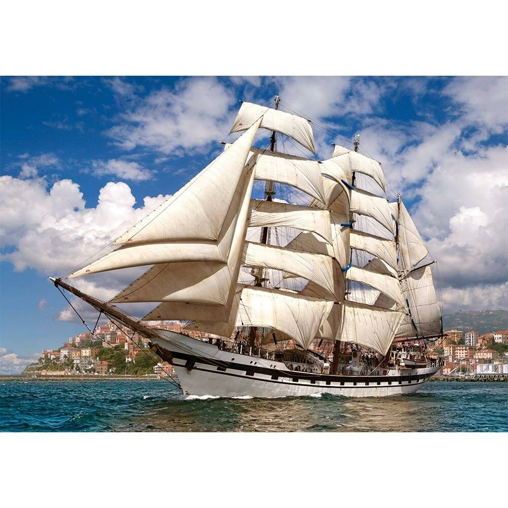 CASTORLAND Segelschiff verlässt den Hafen Puzzle 500 Teile