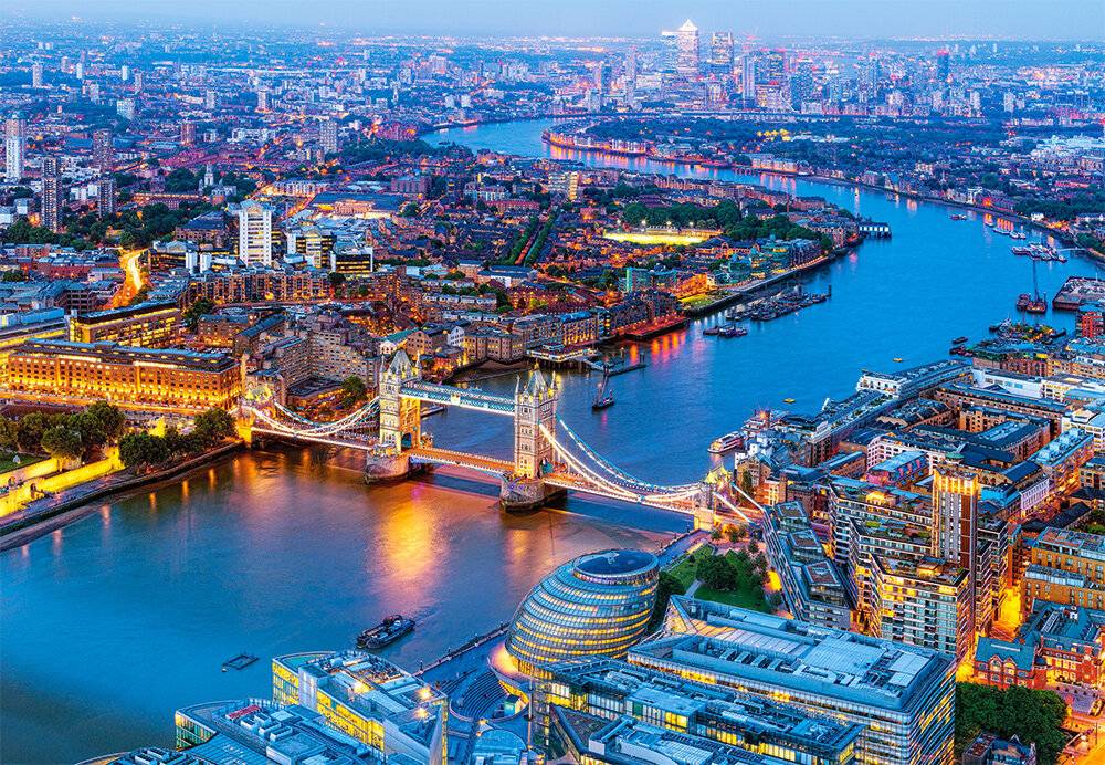 CASTORLAND Puzzle Luftaufnahme von London 1000 Teile