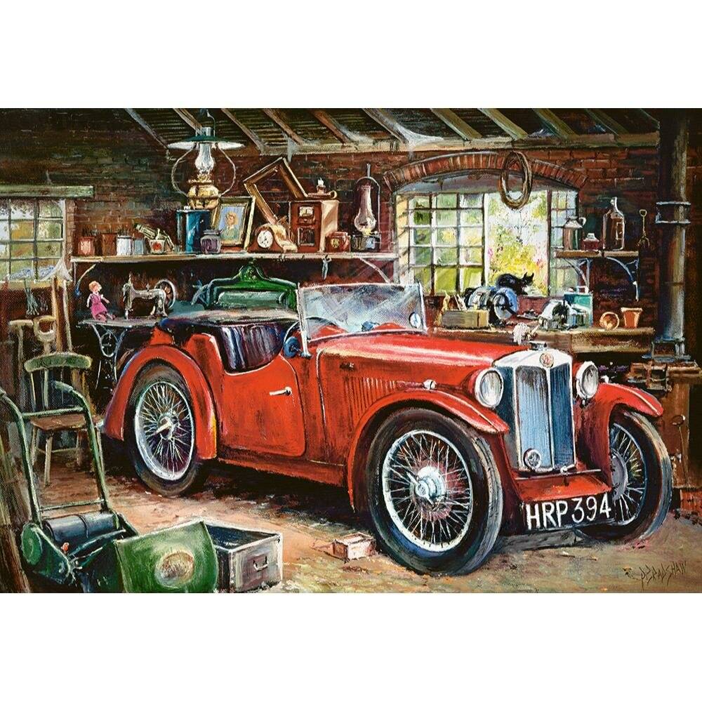CASTORLAND Puzzle Veteran in der Garage 1000 Teile
