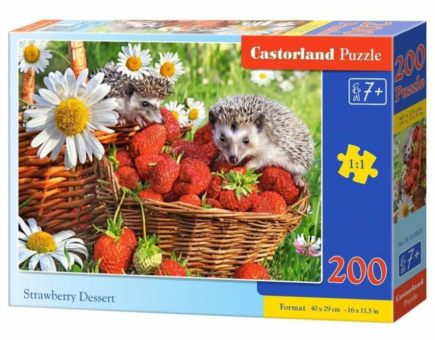 CASTORLAND Erdbeer-Dessert-Puzzle 200 Teile