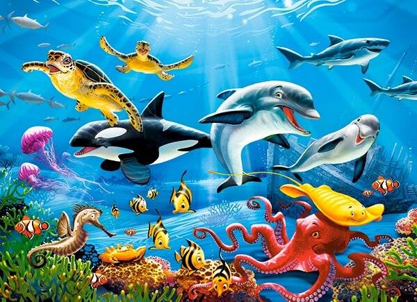 CASTORLAND Puzzle Tropische Unterwasserwelt 200 Teile