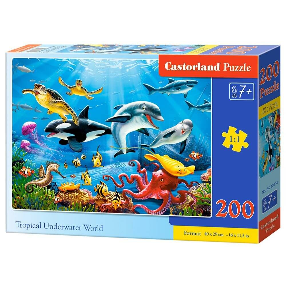 CASTORLAND Puzzle Tropische Unterwasserwelt 200 Teile