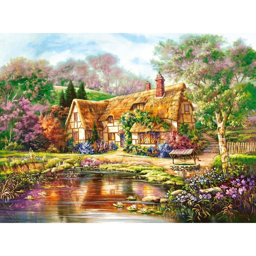 CASTORLAND Puzzle Dämmerung am Teich 3000 Teile