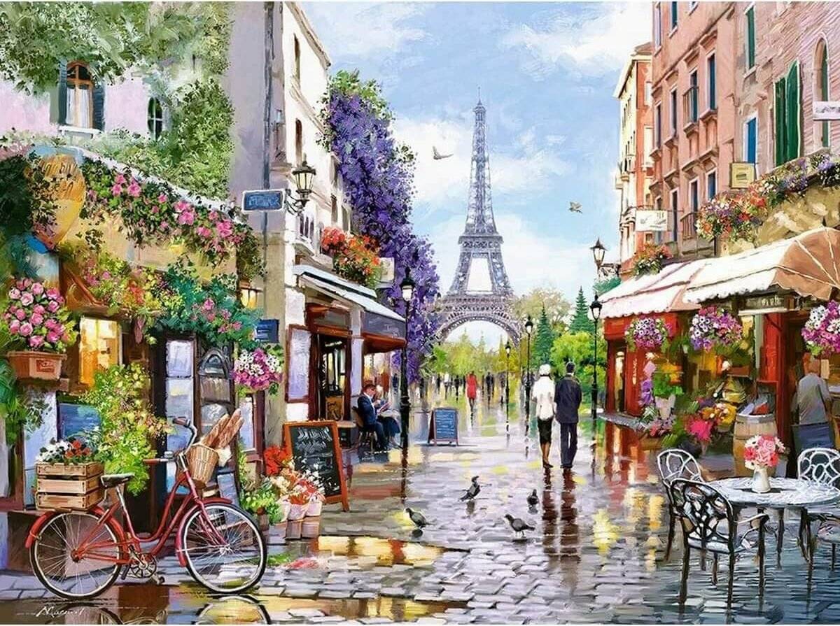 CASTORLAND Puzzle Blühendes Paris 3000 Teile