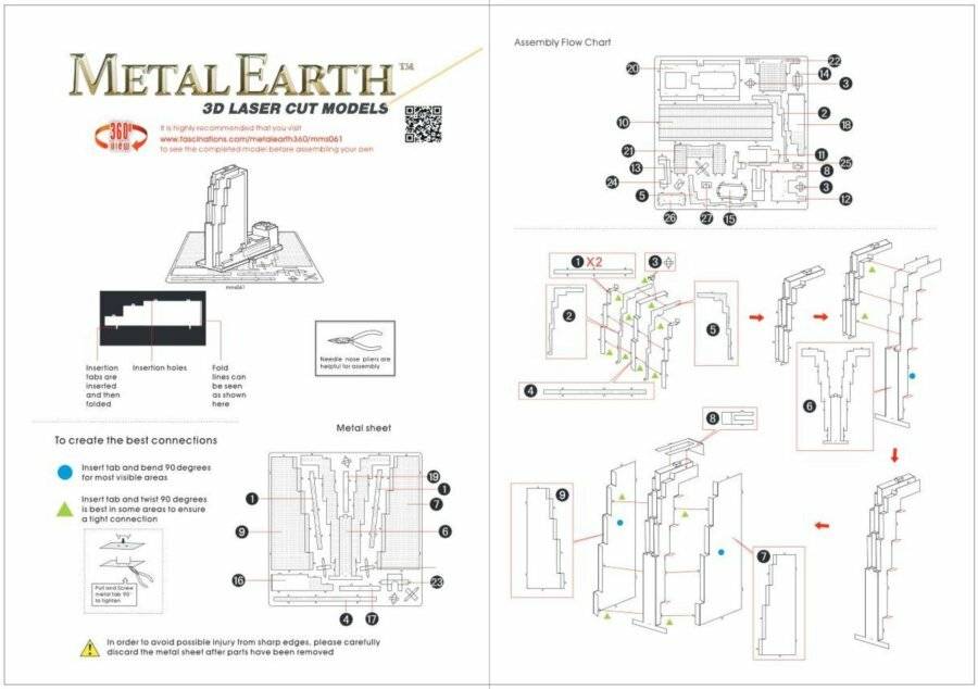 METAL EARTH 3D-Puzzle 30 Rockefeller Plaza (GE-Gebäude)