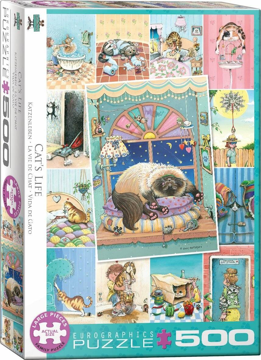 EUROGRAPHICS Cat Life Puzzle XL 500 Teile