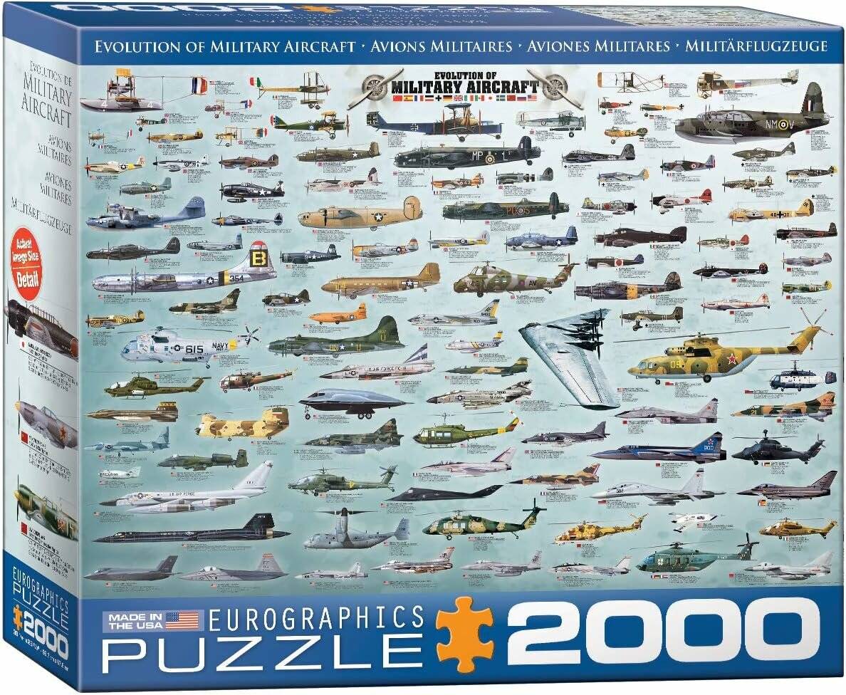 EUROGRAPHICS Military Aircraft Puzzle 2000 Teile
