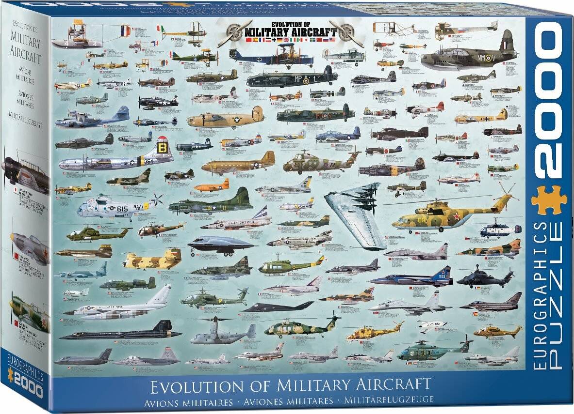 EUROGRAPHICS Military Aircraft Puzzle 2000 Teile