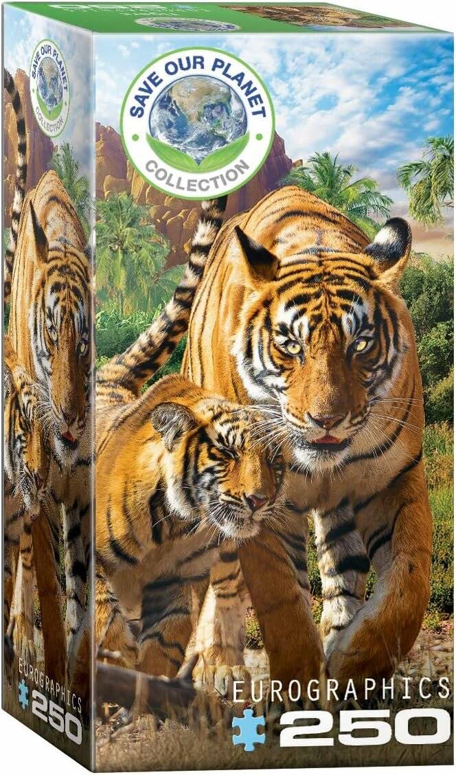 EUROGRAPHICS Puzzle Rettet unseren Planeten: Tigers XL 250 Stück