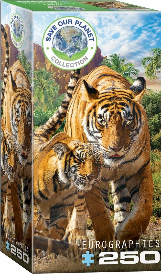 EUROGRAPHICS Puzzle Rettet unseren Planeten: Tigers XL 250 Stück