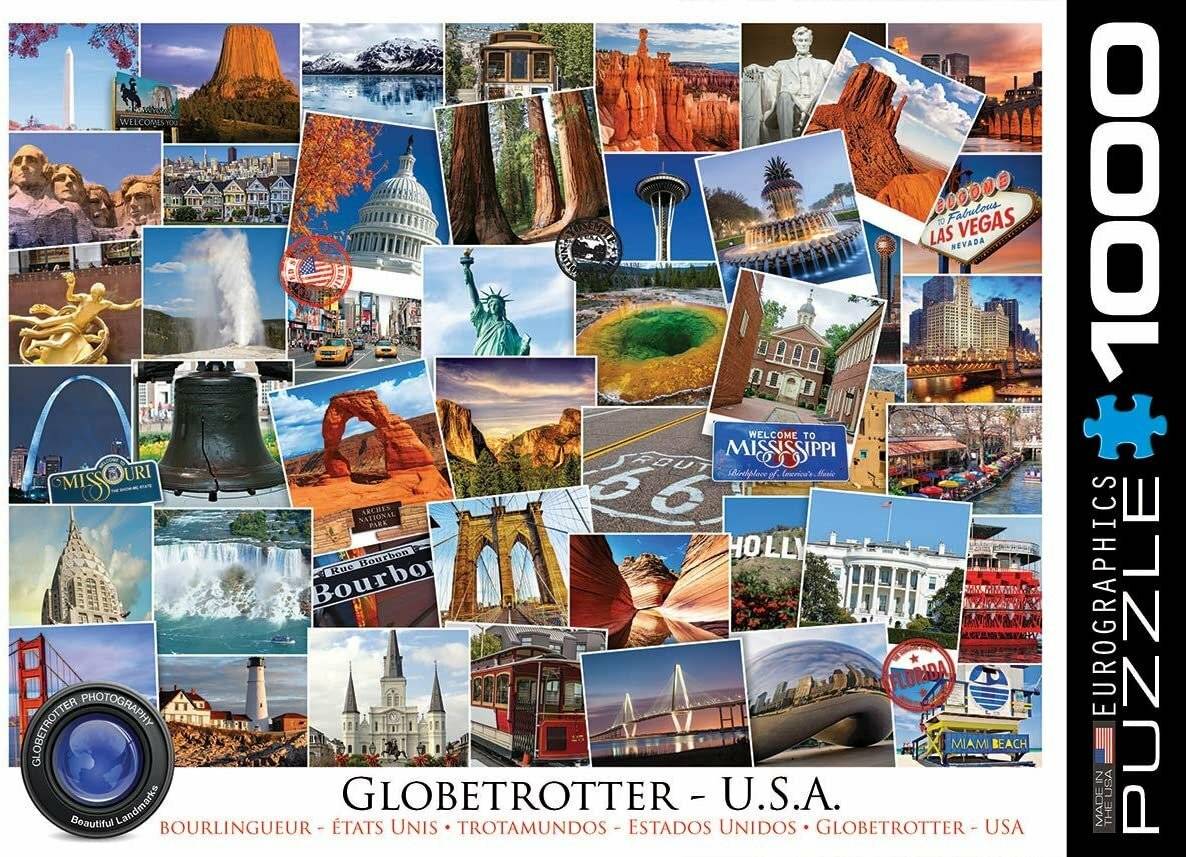 EUROGRAPHICS Weltreisender Puzzle - USA 1000 Teile