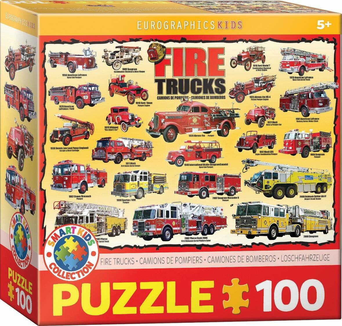 EUROGRAPHICS Puzzle Feuerwehrfahrzeuge 100 Teile