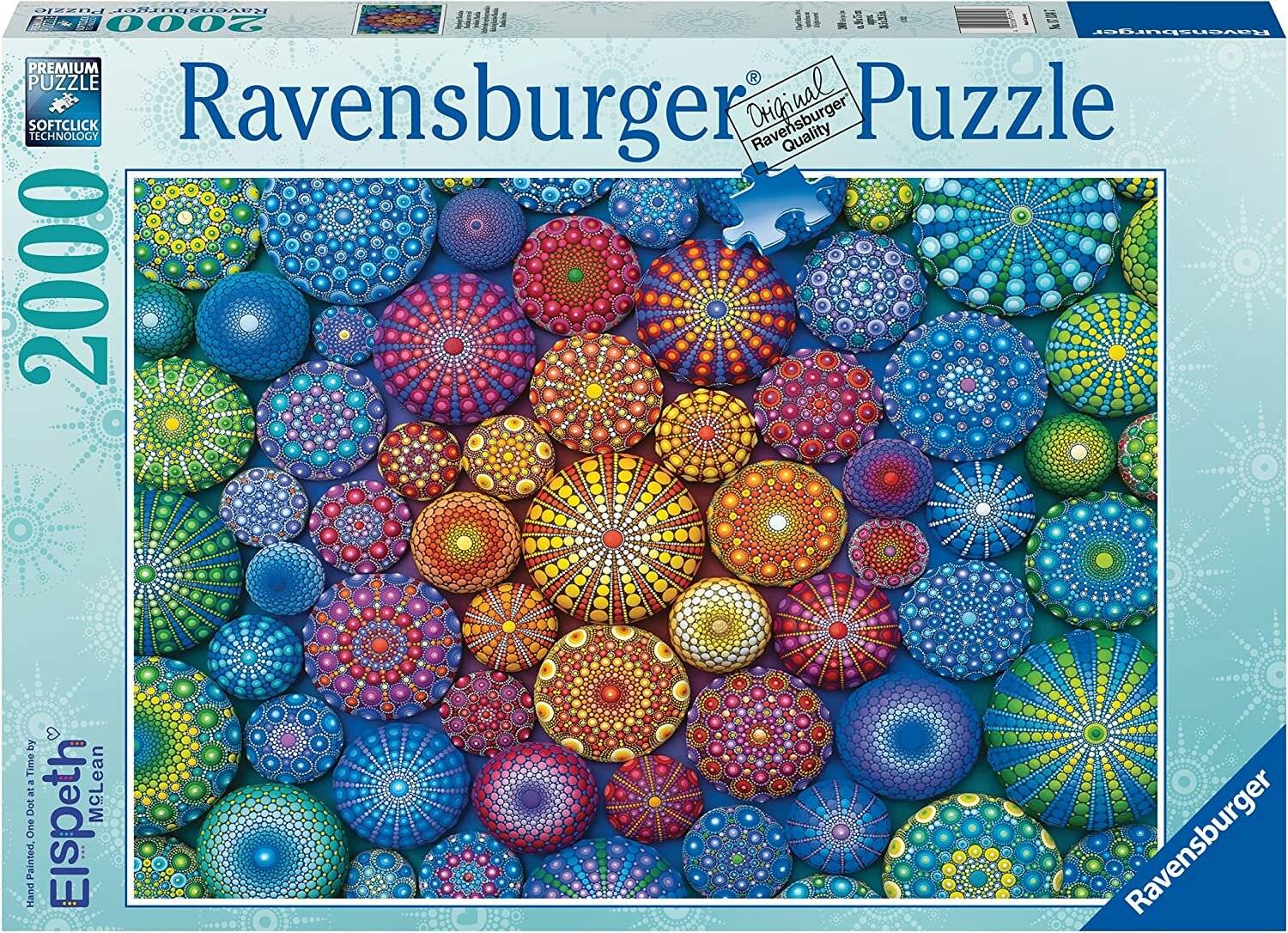 RAVENSBURGER Regenbogen Mandala Puzzle 2000 Teile