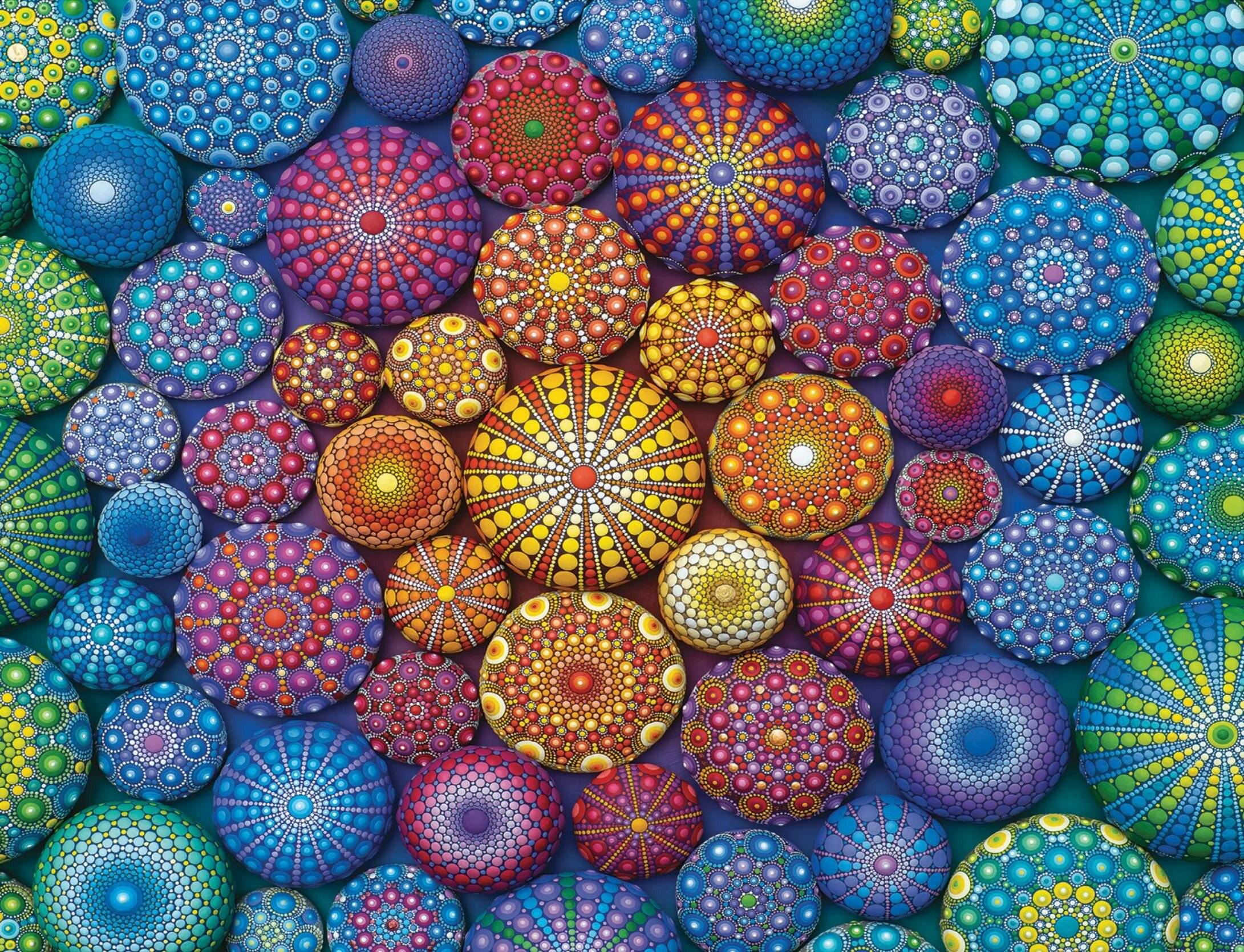 RAVENSBURGER Regenbogen Mandala Puzzle 2000 Teile