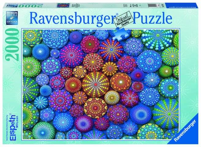 RAVENSBURGER Regenbogen Mandala Puzzle 2000 Teile