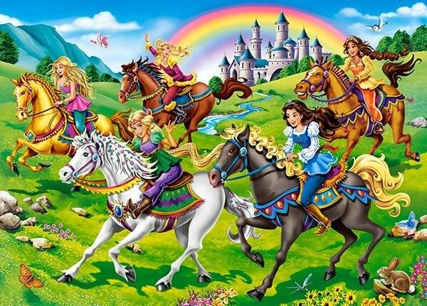 CASTORLAND Puzzle Prinzessinnen auf einer Fahrt 260 Teile