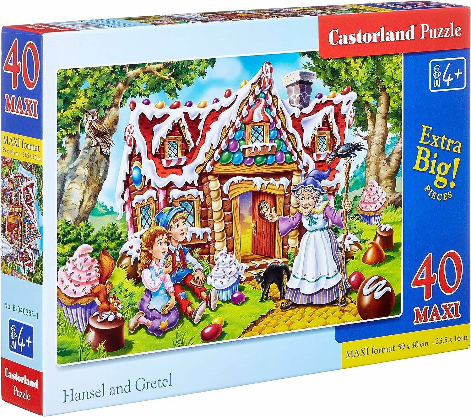 CASTORLAND Puzzle Hänsel und Gretel MAXI 40 Teile