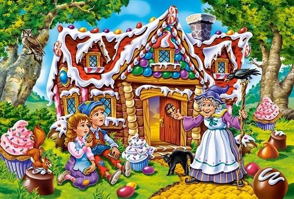CASTORLAND Puzzle Hänsel und Gretel MAXI 40 Teile