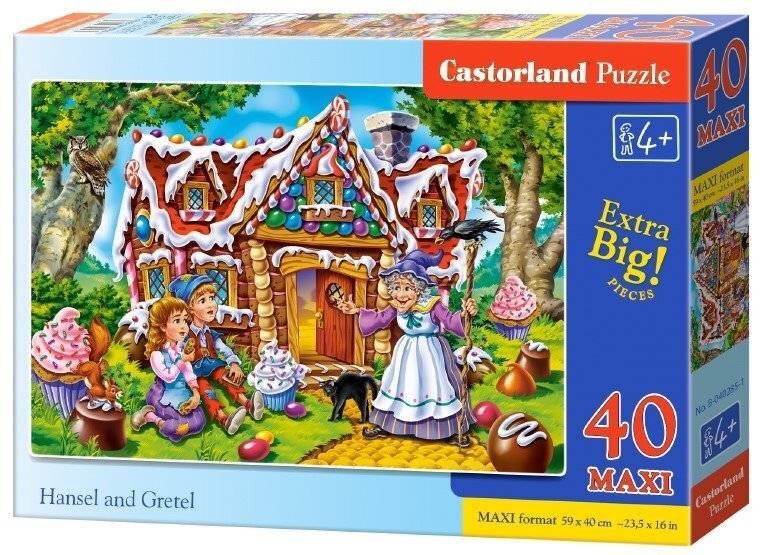 CASTORLAND Puzzle Hänsel und Gretel MAXI 40 Teile
