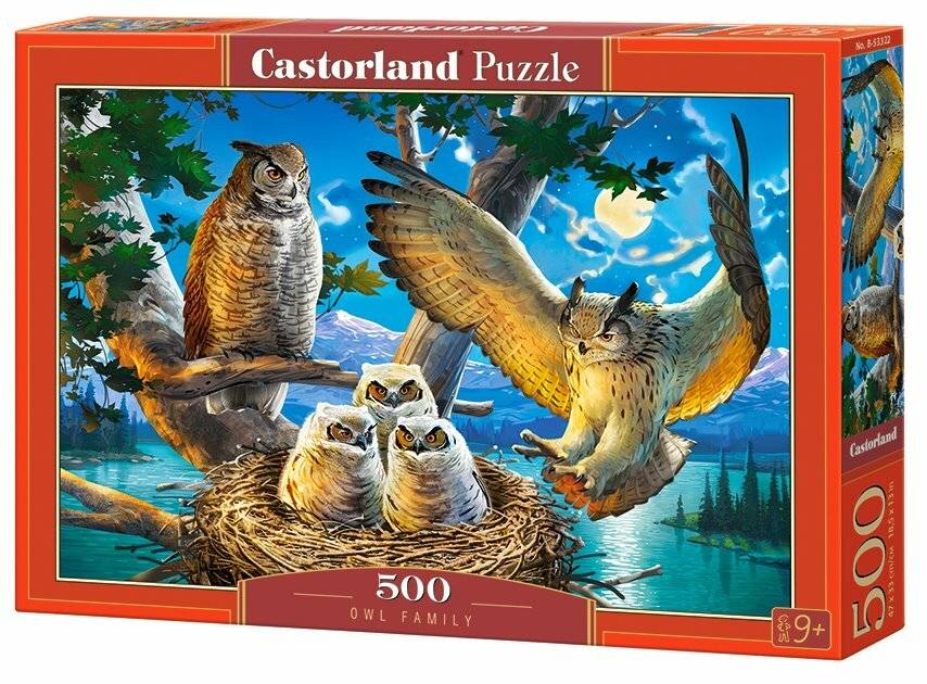 CASTORLAND Eule Familienpuzzle 500 Teile