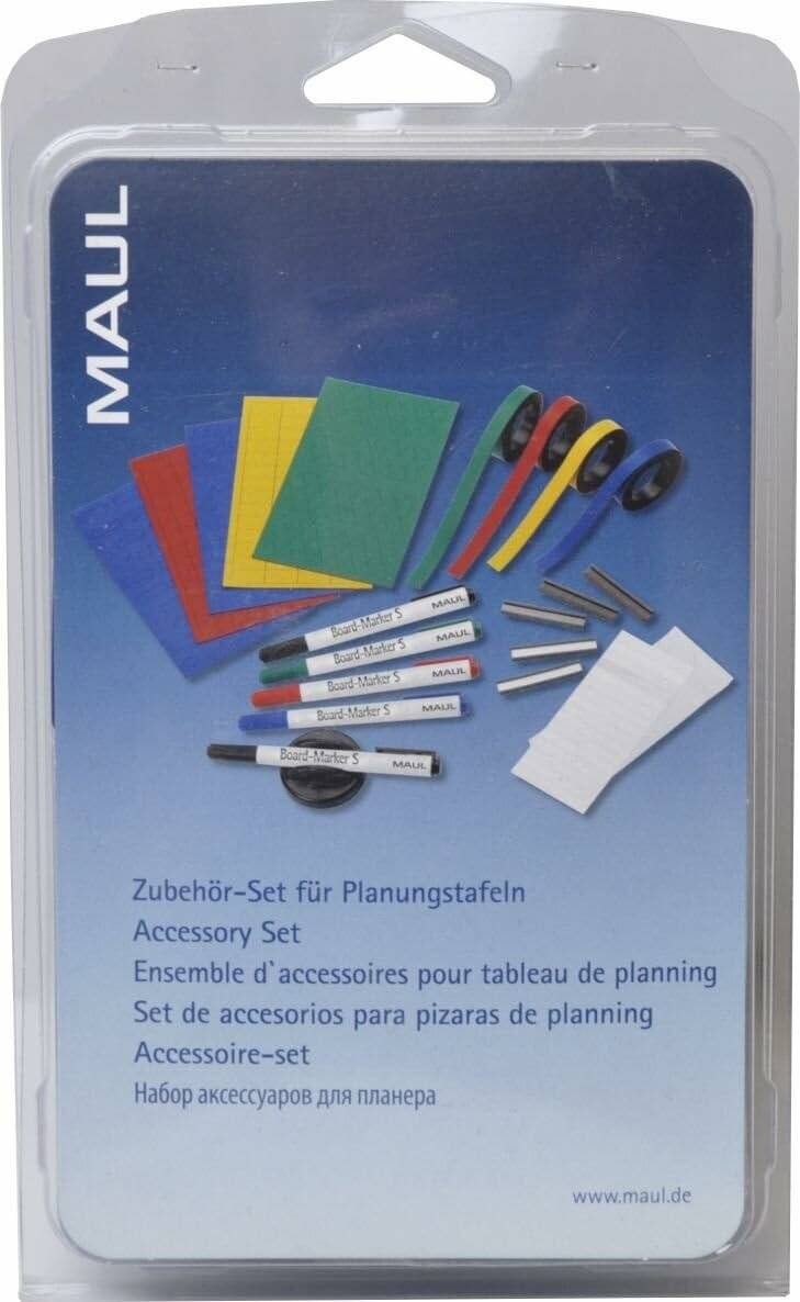 MAUL Zubehör-Set farbsortiert für Planungstafeln, Jahresplaner