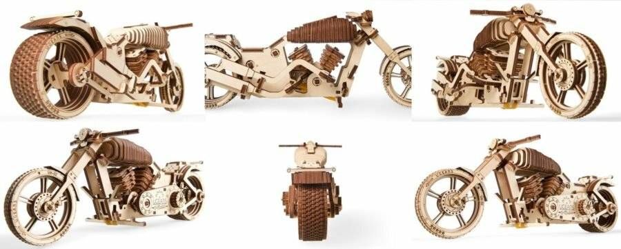 UGEARS 3D-Puzzle Motorrad 189 Teile