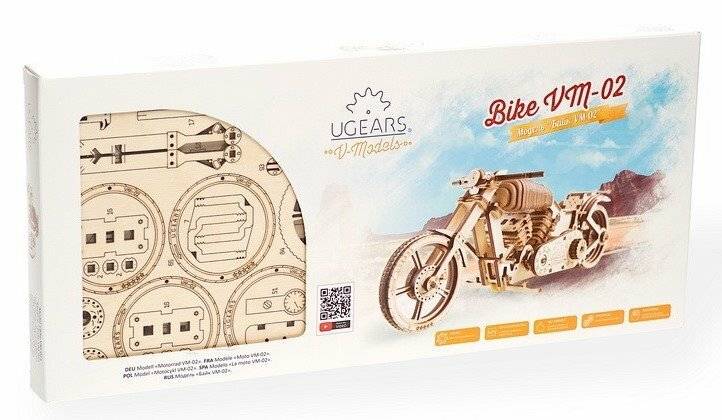 UGEARS 3D-Puzzle Motorrad 189 Teile