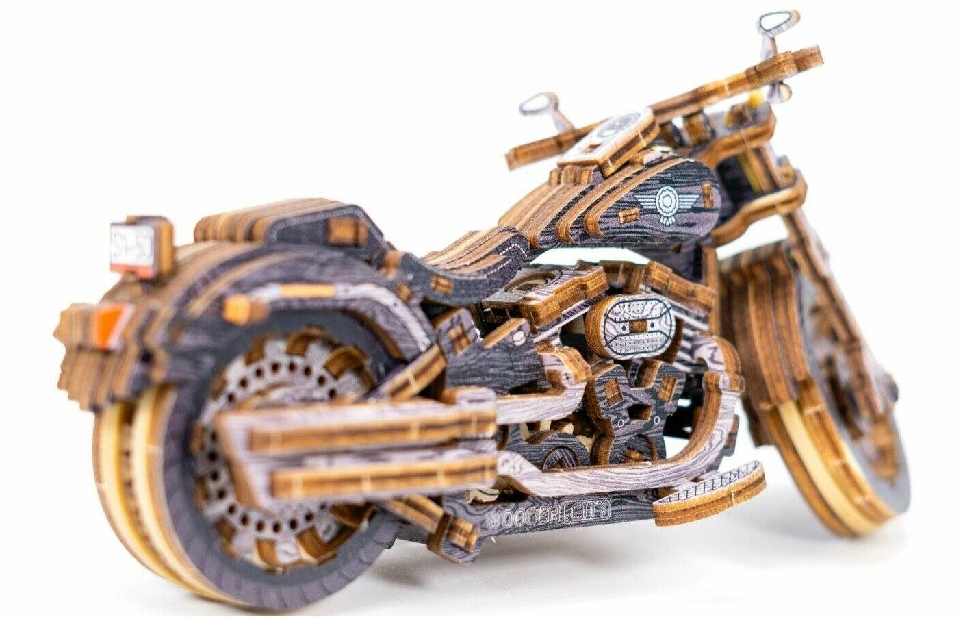 WOODEN CITY 3D Puzzle Motorrad Cruiser Limited Edition 168 Teile
