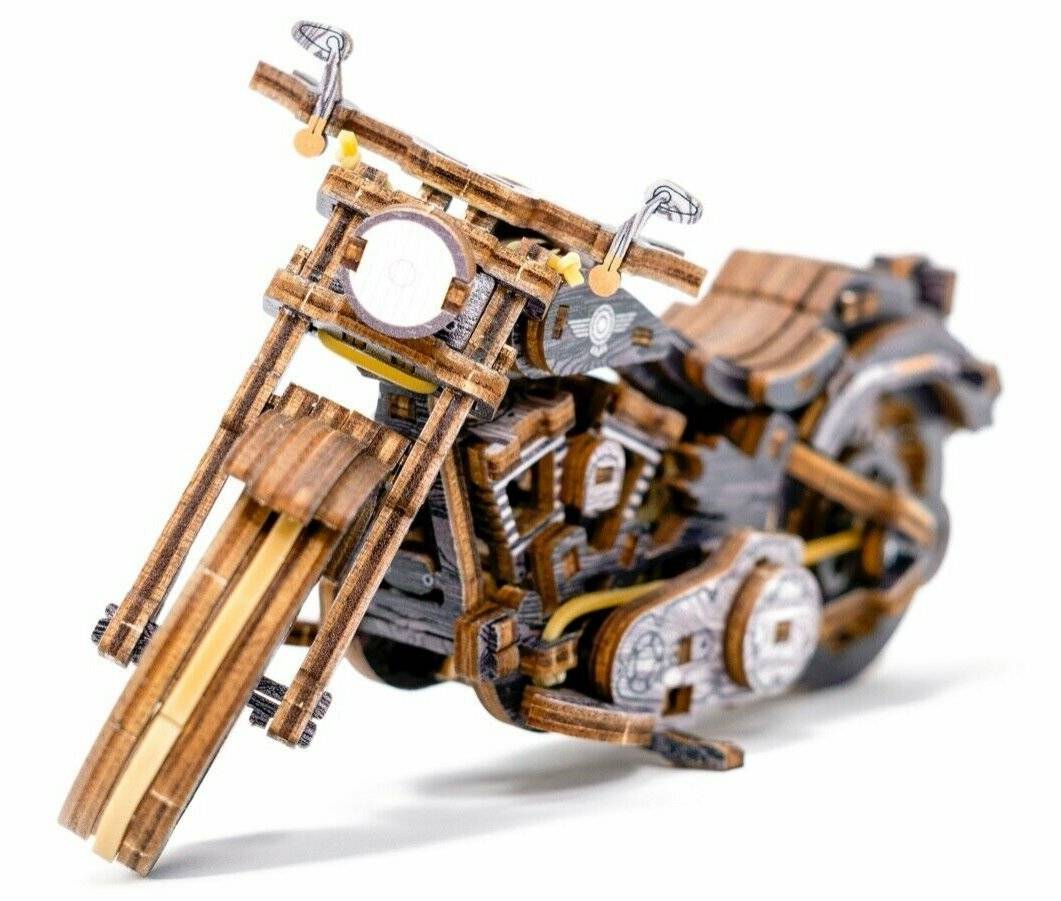WOODEN CITY 3D Puzzle Motorrad Cruiser Limited Edition 168 Teile