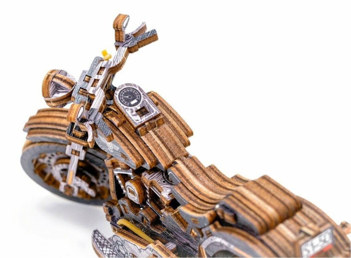 WOODEN CITY 3D Puzzle Motorrad Cruiser Limited Edition 168 Teile