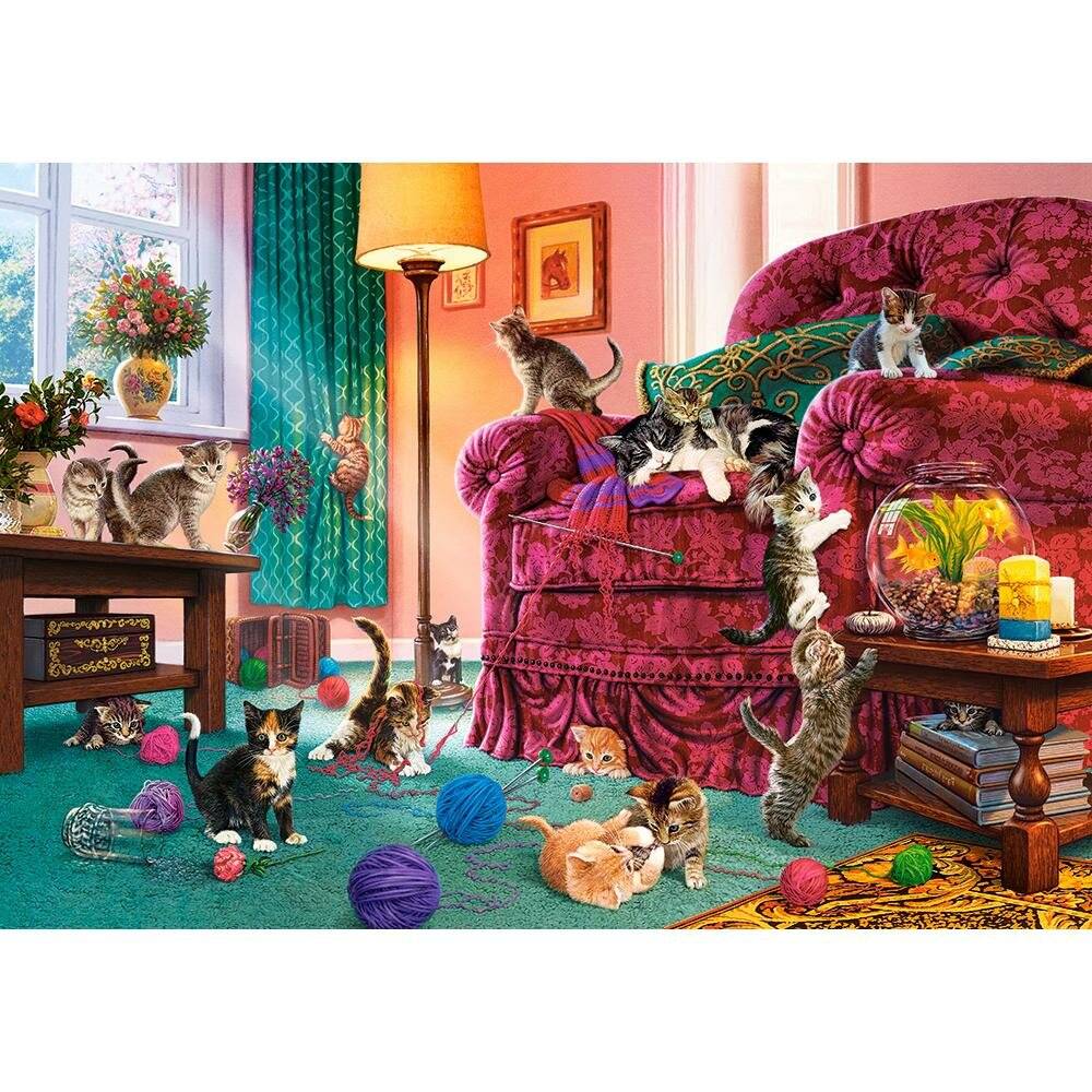 CASTORLAND Puzzle Freche Kätzchen 500 Teile