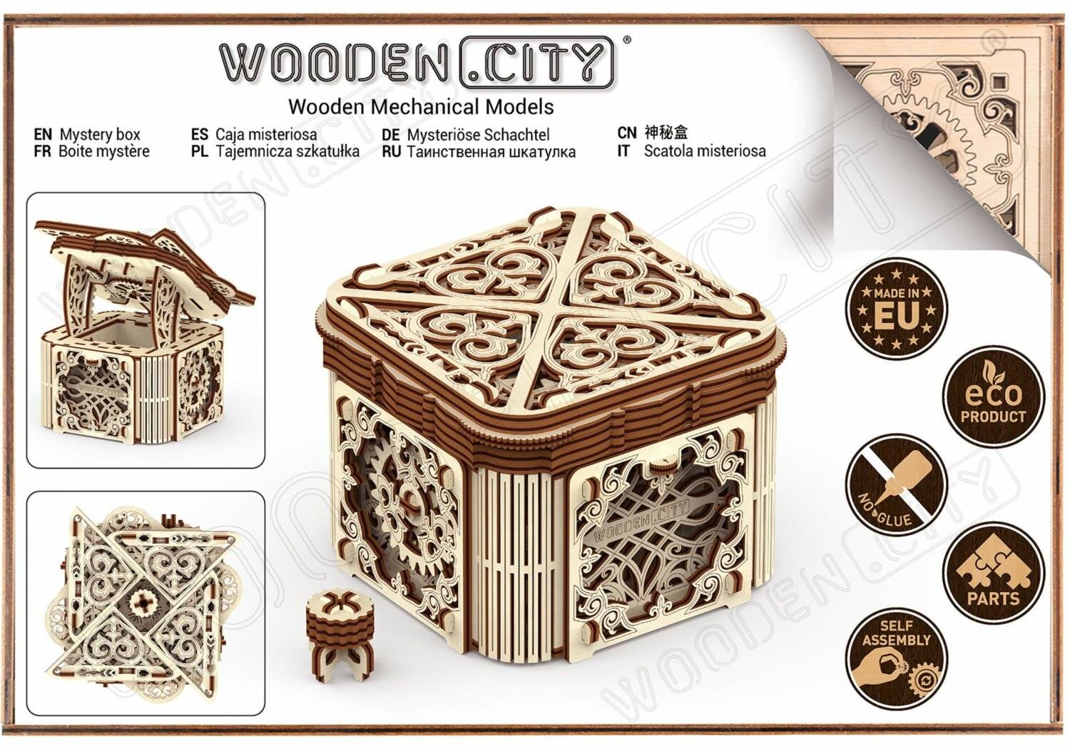 WOODEN CITY 3D-Puzzle Mysterious Box 176 Teile