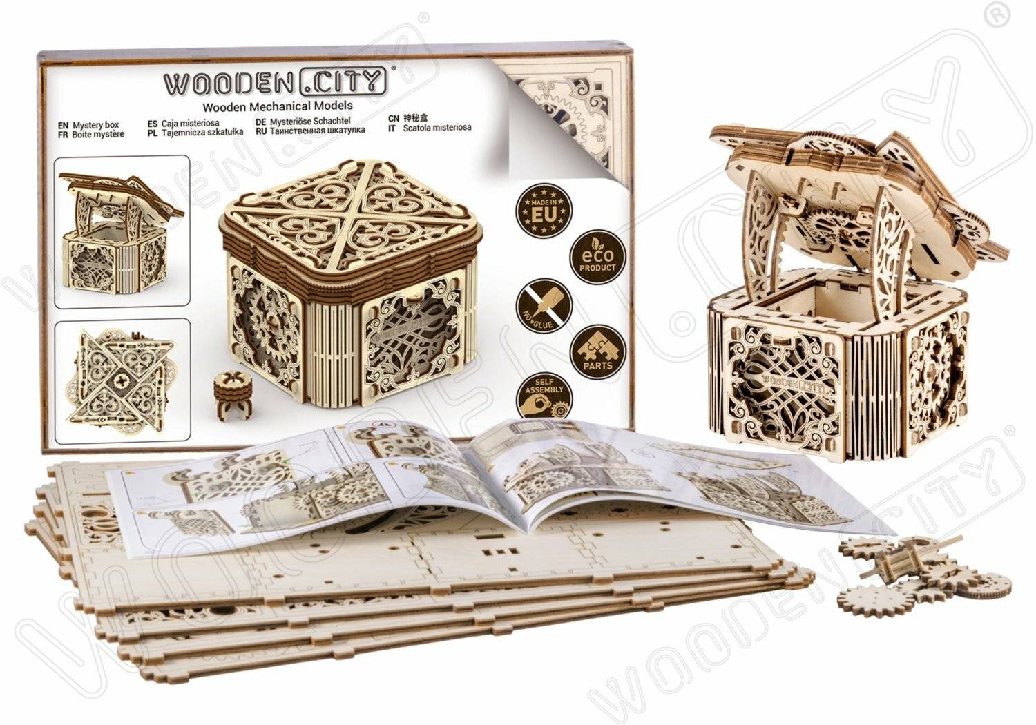 WOODEN CITY 3D-Puzzle Mysterious Box 176 Teile