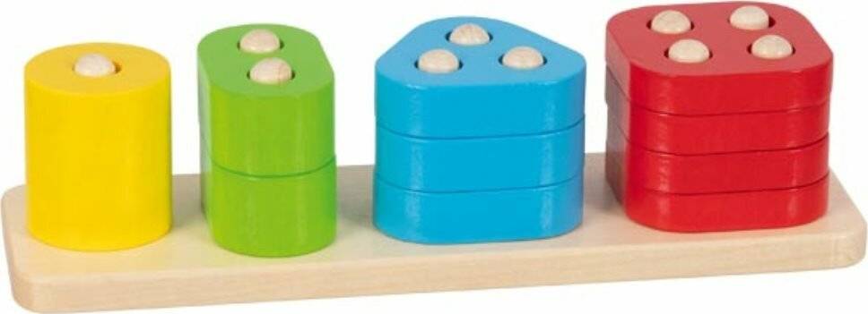 GOKI Motor Holzspiel Farben und Formen