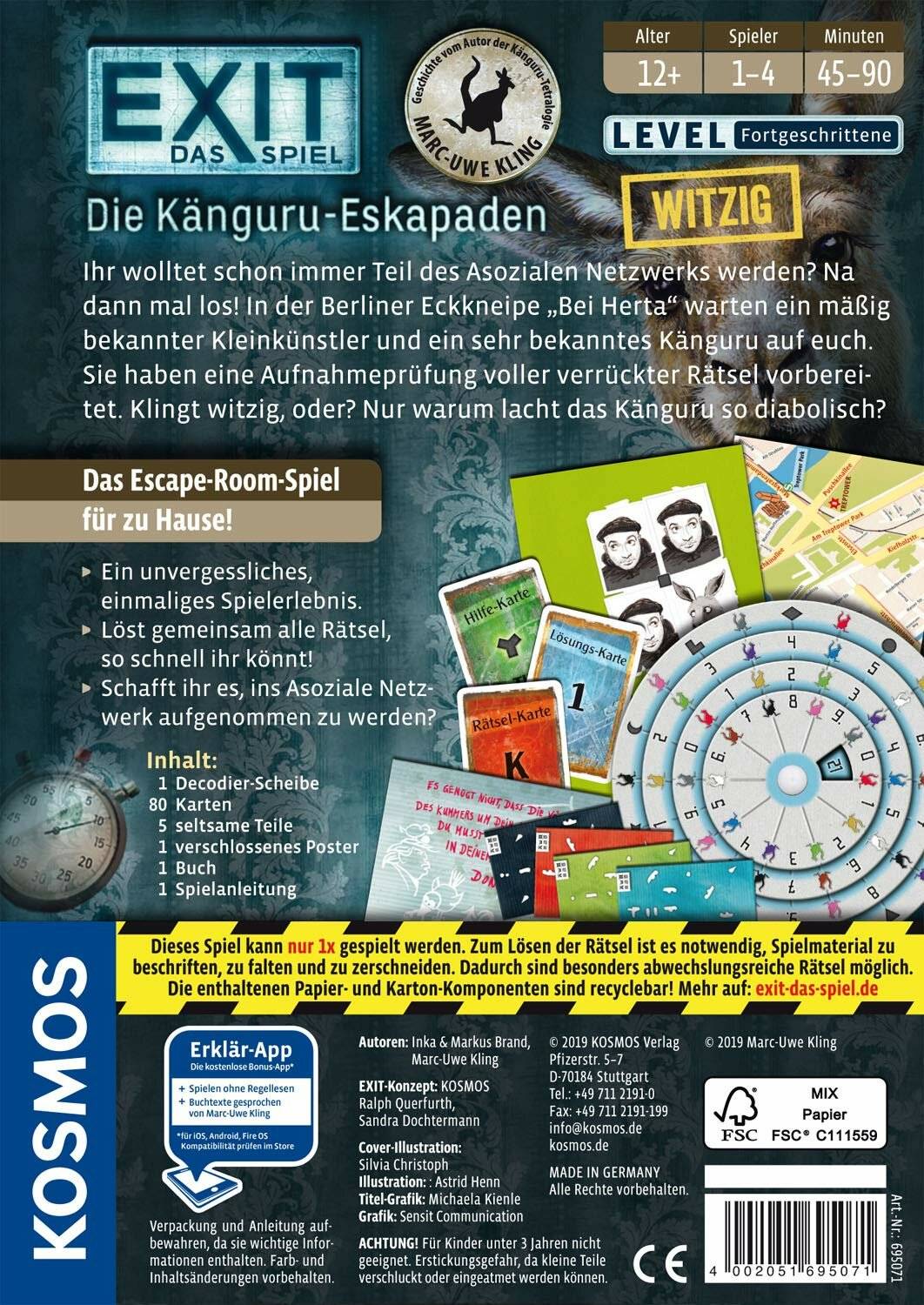 KOSMOS EXIT - Die KÃ ¤ nguru-Eskapaden, Partyspiel