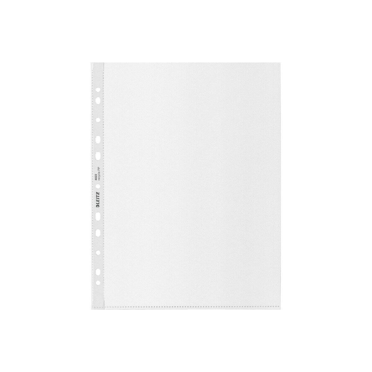 40 LEITZ Prospekthüllen Recycle DIN A4 transparent genarbt 0,07 mm