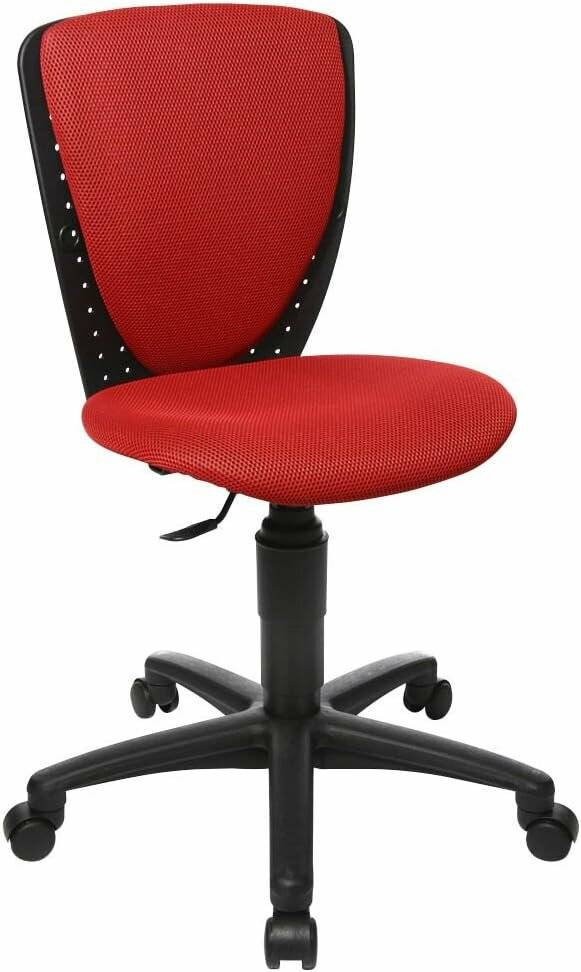 Topstar Kinderdrehstuhl High S'cool®, 70570BB20 rot, schwarz Stoff