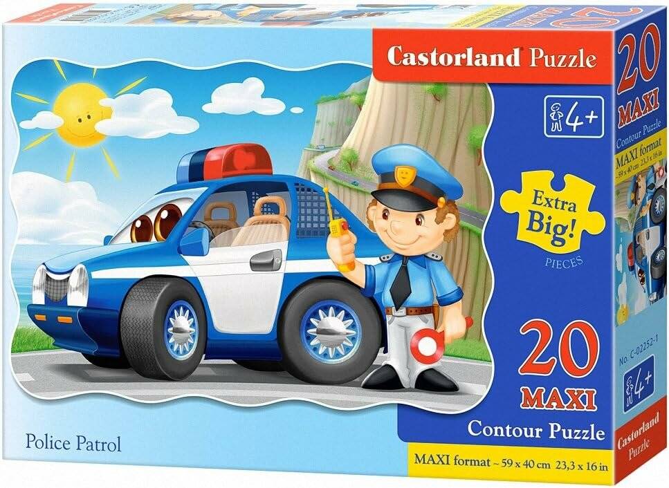 CASTORLAND Puzzle Polizeistreife MAXI 20 Teile