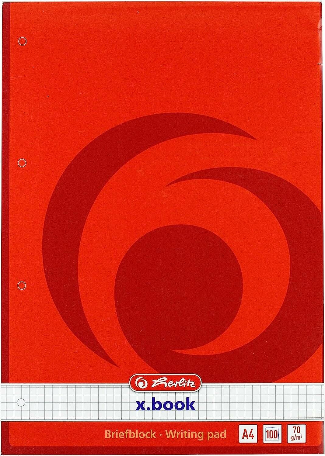 herlitz Briefblock x.book DIN A4 kariert