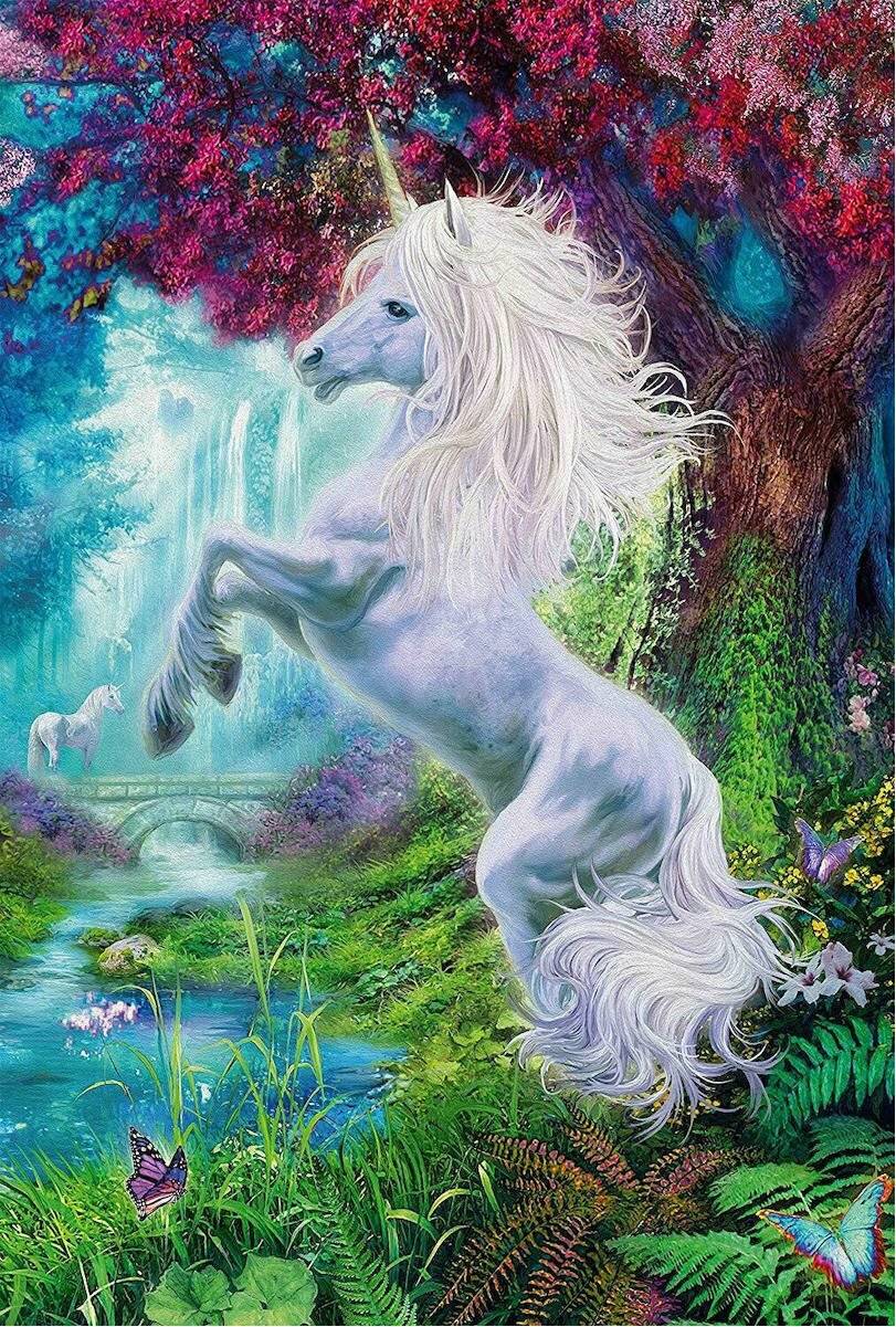 SCHMIDT Puzzle Einhorn im verwunschenen Garten 60 Teile