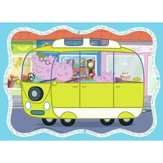 4 Puzzle 42 Stück Stoßstange Pack - Peppa Pig