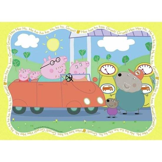 4 Puzzle 42 Stück Stoßstange Pack - Peppa Pig