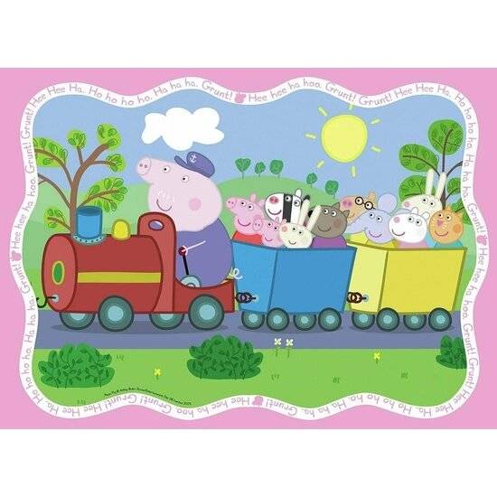 4 Puzzle 42 Stück Stoßstange Pack - Peppa Pig
