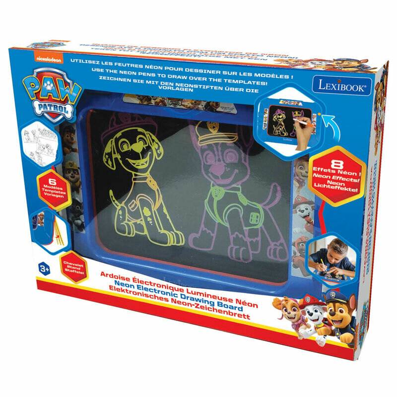 Lexibook - Paw Patrol Neon-Leucht-Zeichentafel (CRNEOPA)