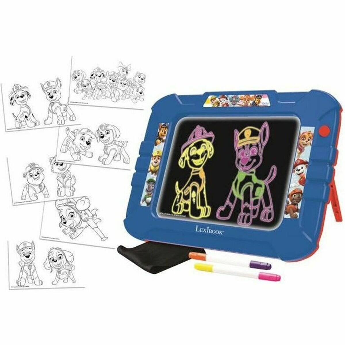 Lexibook - Paw Patrol Neon-Leucht-Zeichentafel (CRNEOPA)